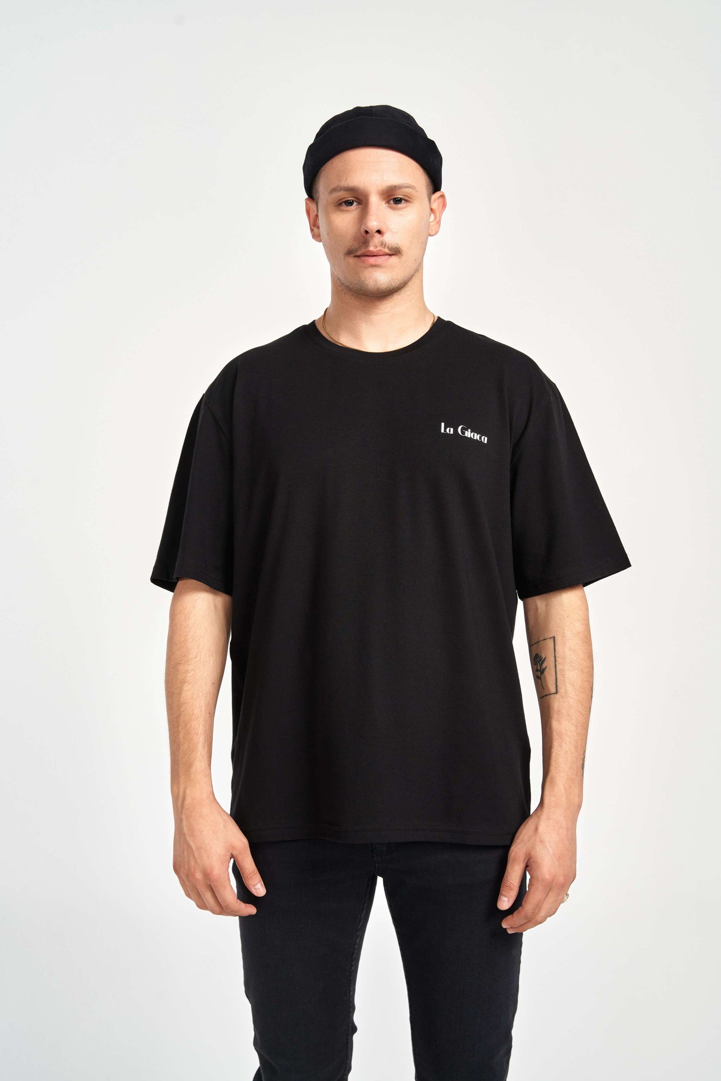 Erkek Siyah Oversize T-shirt
