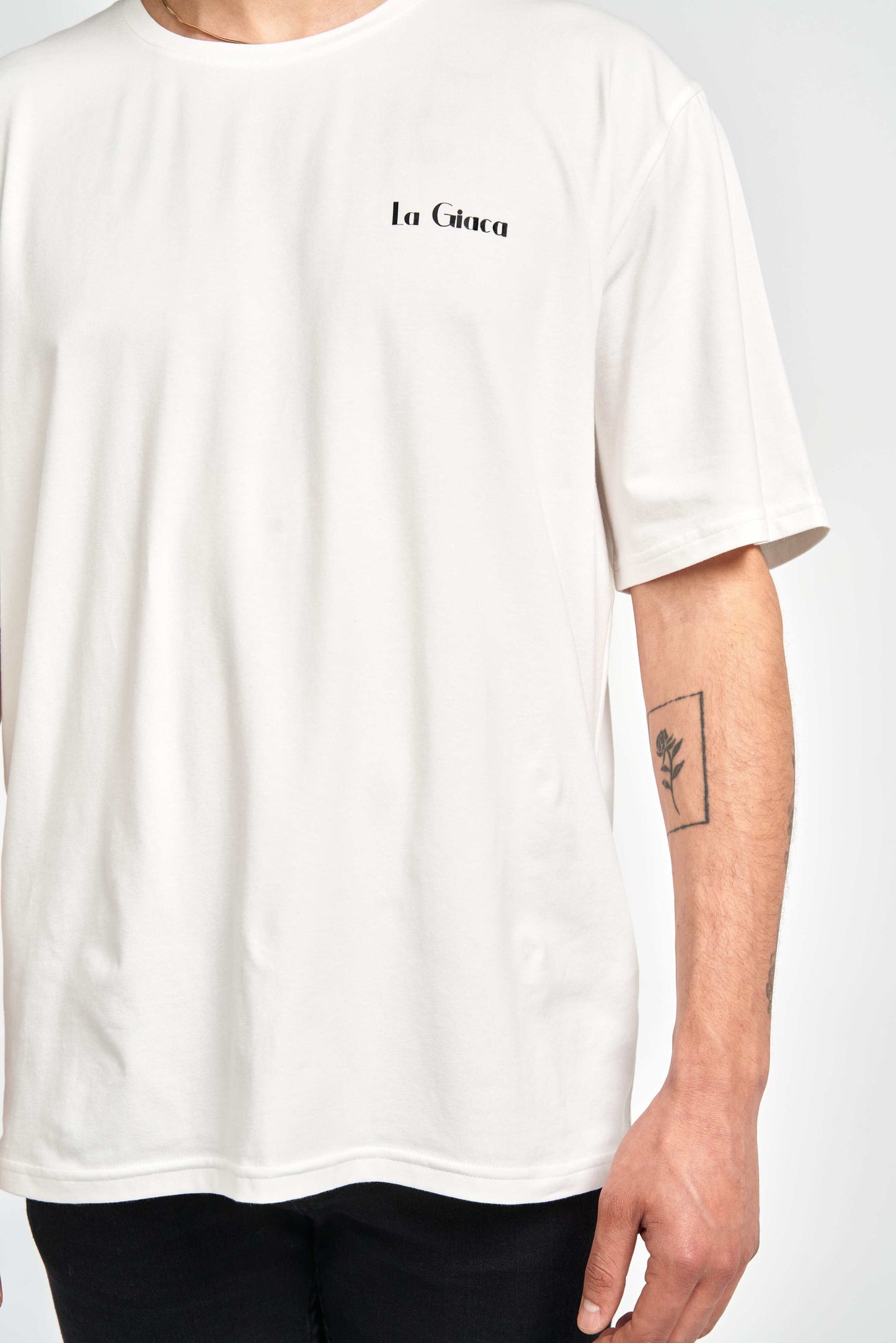 Erkek Beyaz Oversize T-shirt